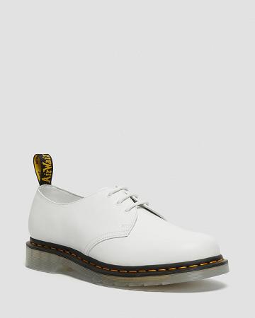 Dr Martens 1461 Iced Smooth Læder Oxford Sko Dame Hvide | DK 351MQZ